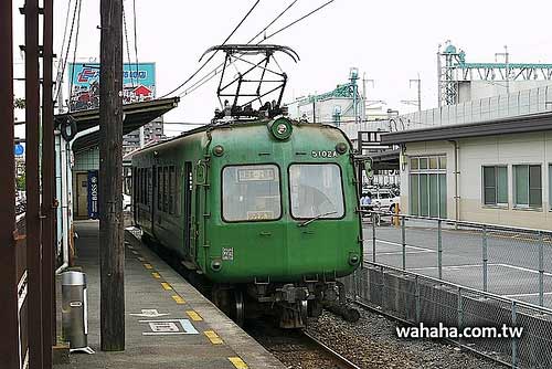 還在熊本電鐵辛勤工作的綠青蛙（東急5000系，青カエル）