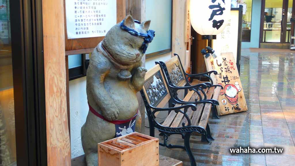 鎌倉小町通裡的大貓：鎌倉茶近「ろくでなし猫」