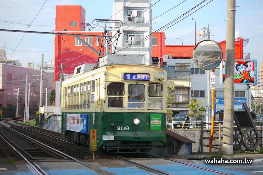 長崎電鐵即將遠渡重洋的 206 號車
