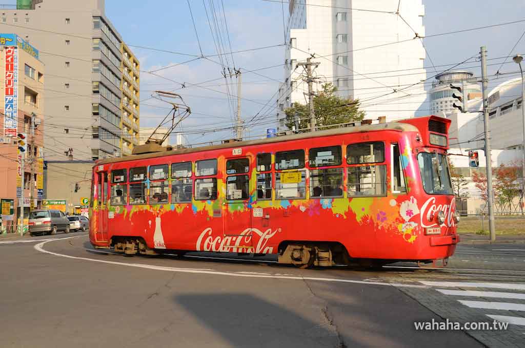 怒濤更新之路面電車(34)：北海道札幌市電的可口可樂廣告電車